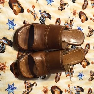 Cole Haan Country 3 1/2” leather slides